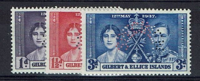 Image of Gilbert & Ellice Islands SG 40S/2S LMM British Commonwealth Stamp